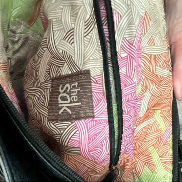 The Sak Black Leather Tote Bag - Picture 2 of 4